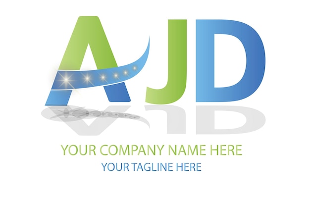 Vecteur logo de la lettre ajd