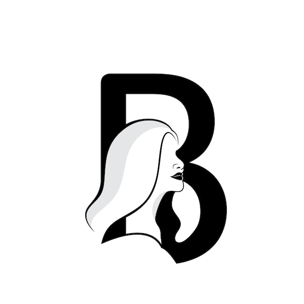 Vecteur le logo de la lettre beauté b