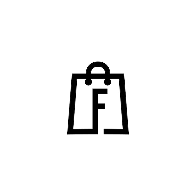 Logo de la lettre de la boutique F