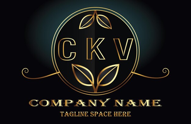 Vecteur logo de la lettre ckv