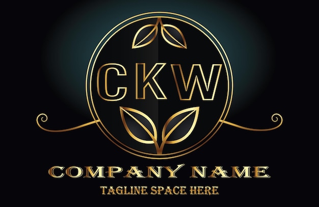 Vecteur logo de la lettre ckw