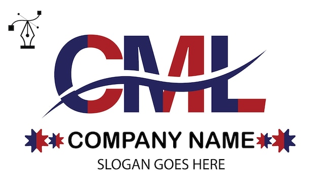 Vecteur logo de la lettre cml