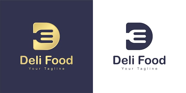 Le Logo De La Lettre D A Un Concept De Restaurant