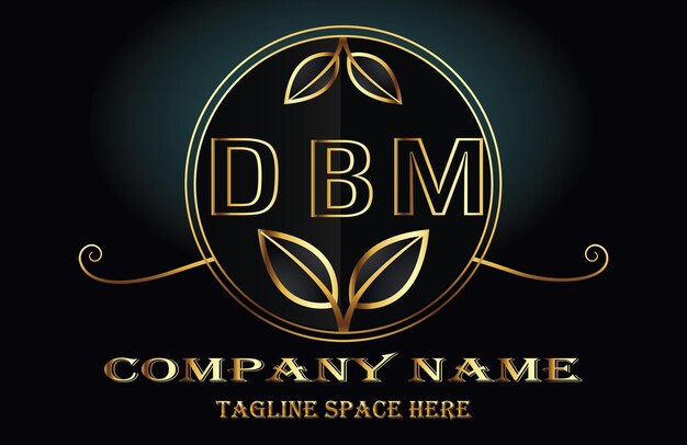 Vecteur logo de lettre dbm