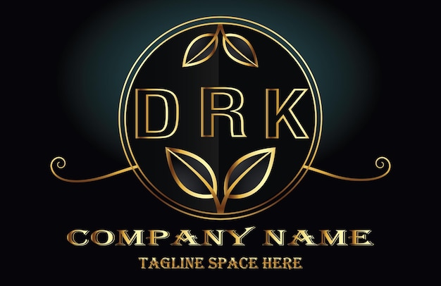 Vecteur logo de lettre drk