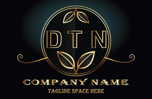 Vecteur logo de lettre dtn