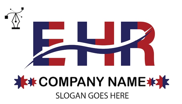 Vecteur logo de la lettre ehr