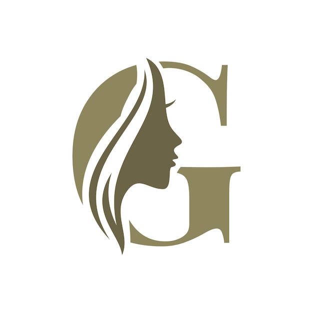 Le logo de la lettre G Beauty Face
