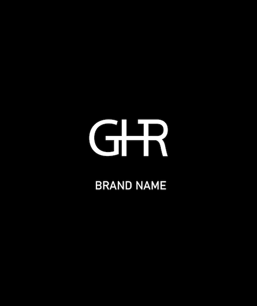 Le Logo De La Lettre Ghr Est Unique, Attrayant, Créatif, Moderne Et Initial.