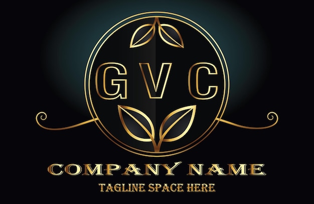 Vecteur logo de la lettre gvc