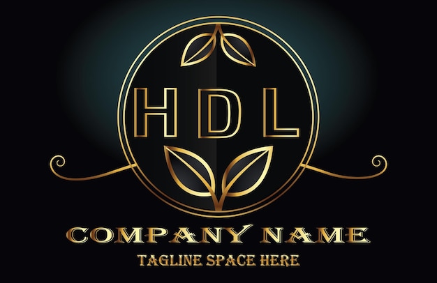 Vecteur logo de la lettre hdl