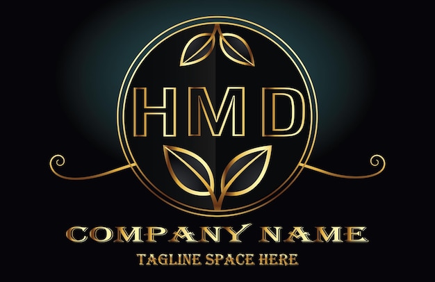 Vecteur logo de la lettre hmd