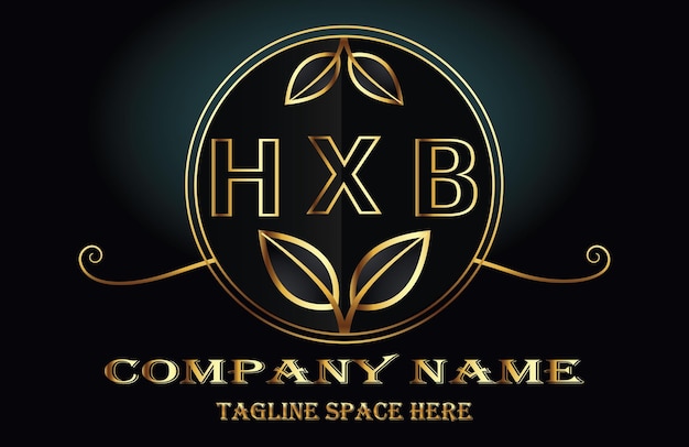 Vecteur logo de la lettre hxb