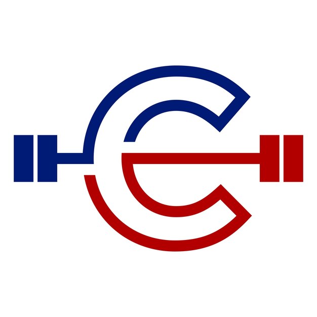 Vecteur logo de lettre initiale avec icône de barre pour la conception graphique et web