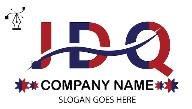 Vecteur logo de la lettre jdq