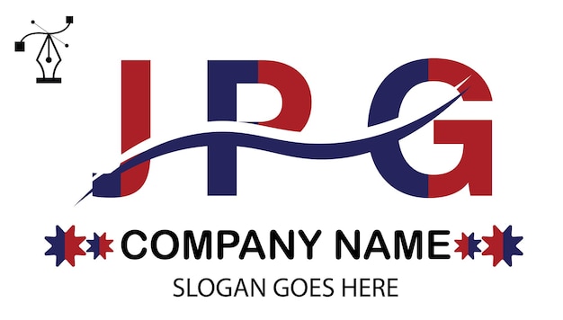 Vecteur logo de la lettre jpg