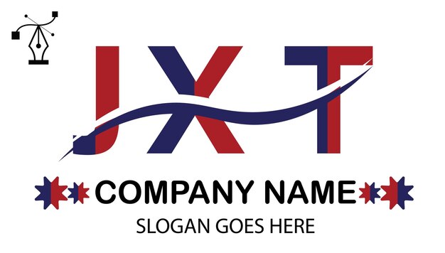 Vecteur logo de la lettre jxt