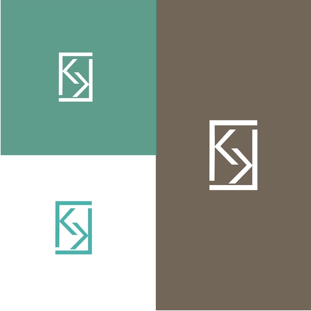 Vecteur le logo de la lettre kk