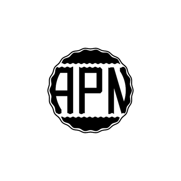 Vecteur logo de lettre moderne 'apn'