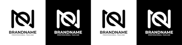 Logo lettre NE moderne et simple adapté à toute entreprise avec les initiales NE ou EN