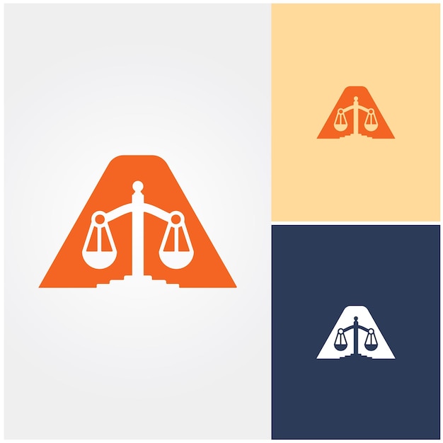 Vecteur un logo de lettre pour un cabinet d'avocats