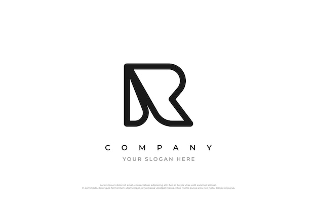 Logo Lettre R Avec Un Design Simple