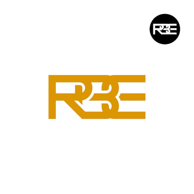 Vecteur le logo de la lettre rbe monogram est conçu