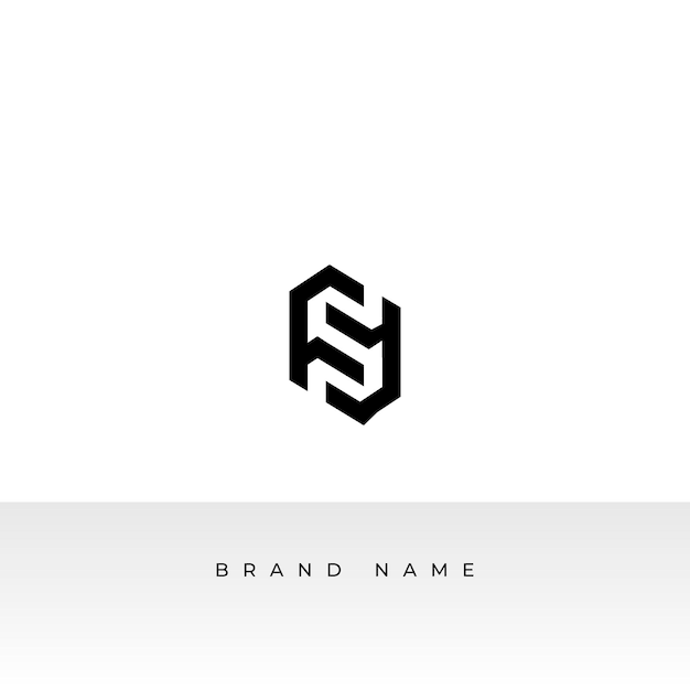 Logo lettre S dessin unique avec un fond blanc logo S