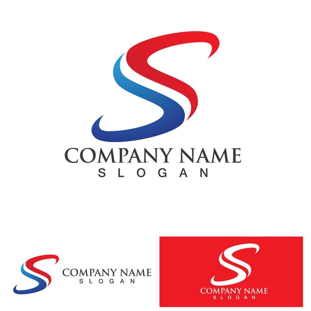 Logo de lettre S entreprise entreprise