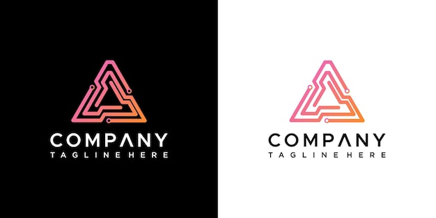 Logo de la lettre Un vecteur de conception