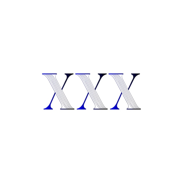 Vecteur logo de la lettre x