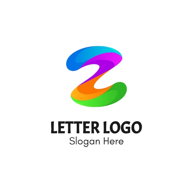 Logo De Lettre Z Abstrait Coloré