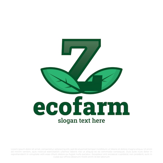 Logo De La Lettre Z Avec Jeu De Vecteurs D'icônes De Feuilles Isolé Sur Fond Blanc Logo De Feuilles De Nature De Luxe