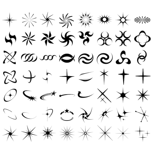 Logo de lettres futuristes dans le style Y2K Inscriptions graphiques numériques pour les affiches typographie du logo
