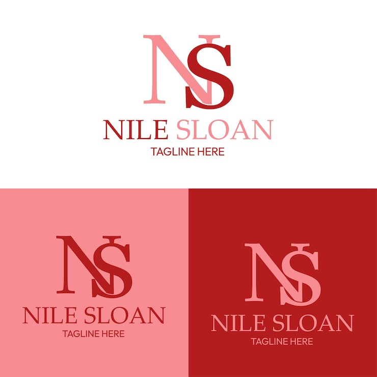 Vecteur logo des lettres n et s