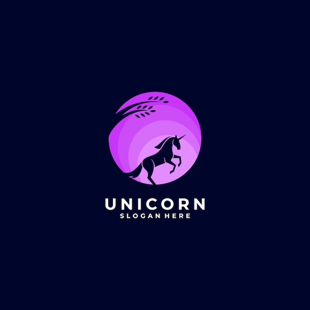 Logo Licorne Night Silhouette