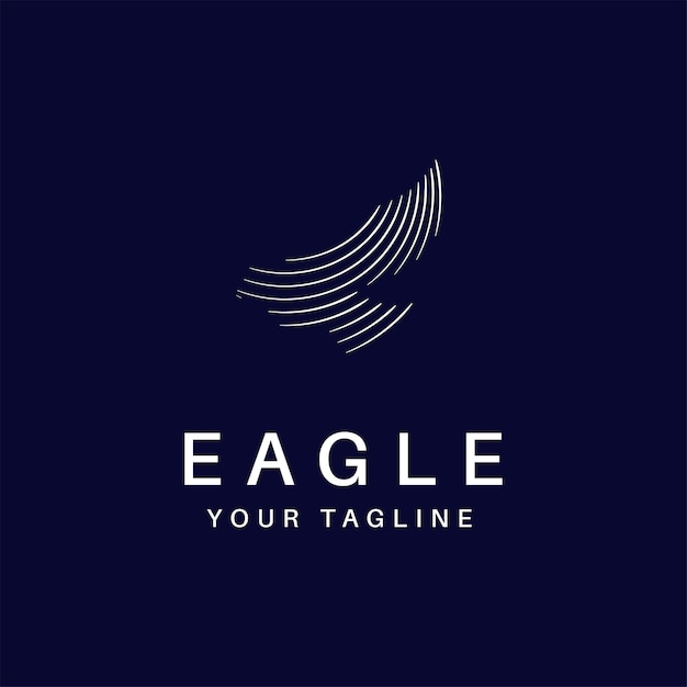 Vecteur logo des lignes d'aigle