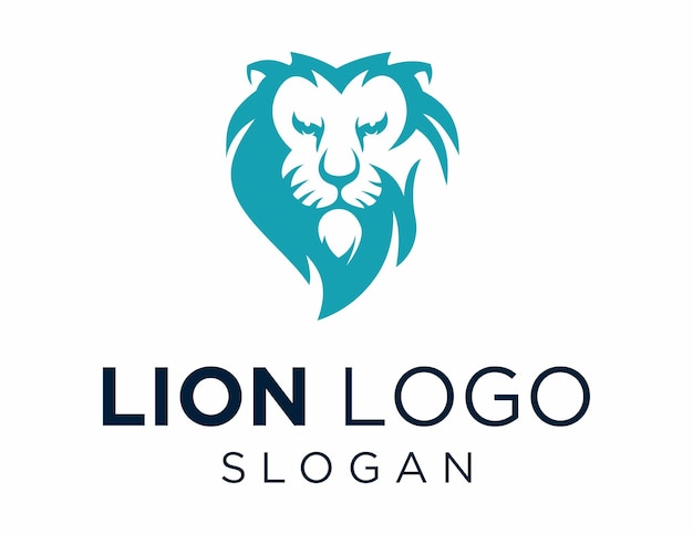 Le Logo Lion Design A été Créé à L'aide De L'application Corel Draw 2018 Avec Un Fond Blanc