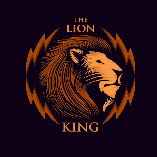 Logo de lion mascotte génial