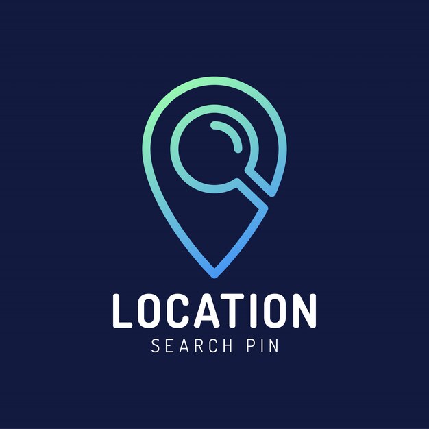 Logo De Localisation De Point De Carte.