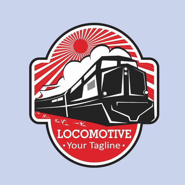 Vecteur logo locomotive