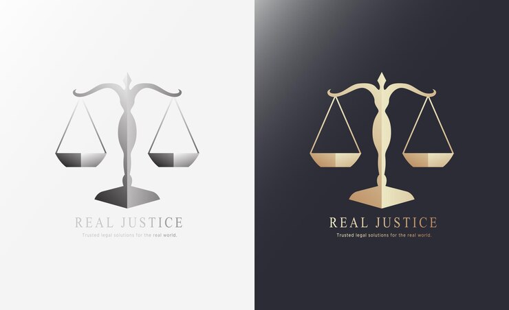 Vecteur logo de la loi ou de l'avocat