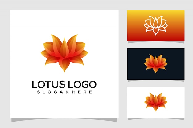 Logo De Lotus Abstrait