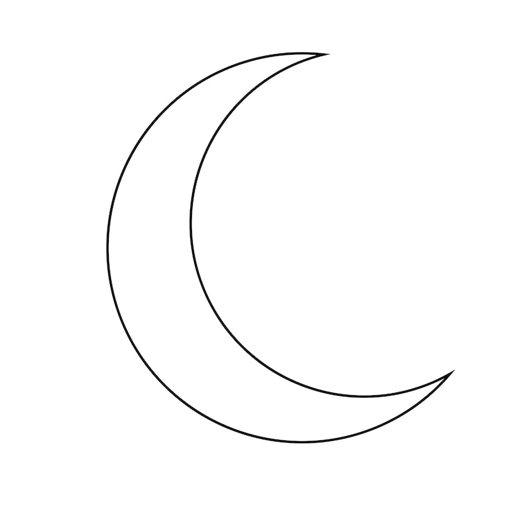 Vecteur logo de la lune
