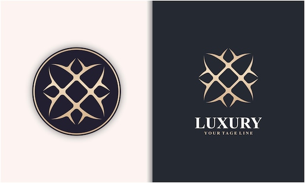 Vecteur logo de luxe impressionnant