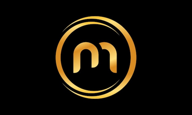 Logo De Luxe M En Cercle