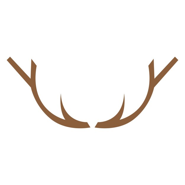 Logo De Luxe Simple Bois De Cerf Et Modèle Vectoriel