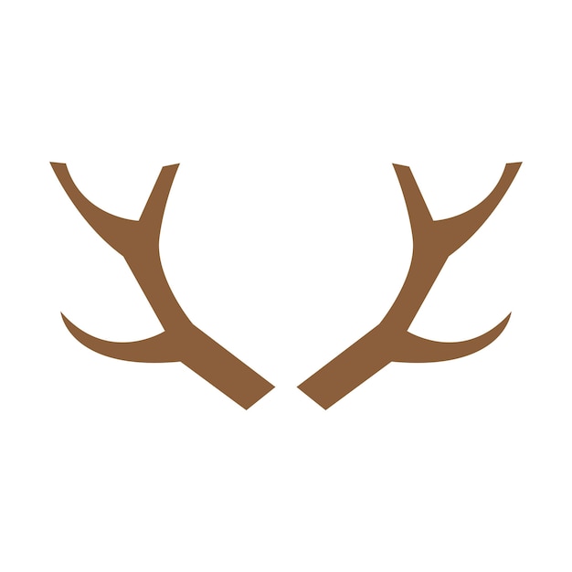 Logo De Luxe Simple Bois De Cerf Et Modèle Vectoriel