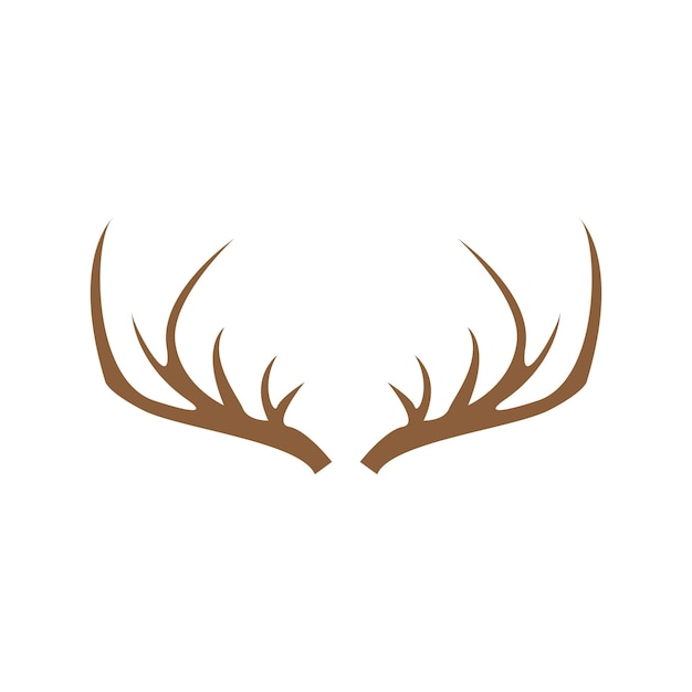 Logo De Luxe Simple Bois De Cerf Et Modèle Vectoriel