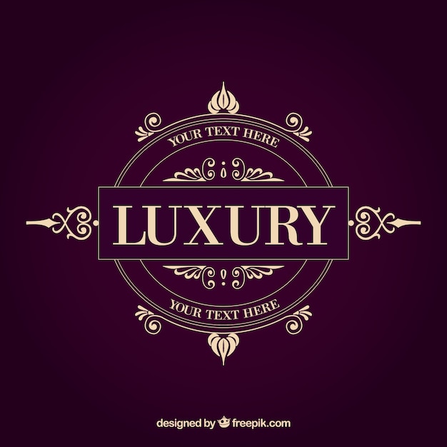 Vecteur logo de luxe template